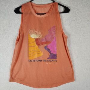 Peloton Peach Tank Top Women's Size Medium Atheltic Shirt